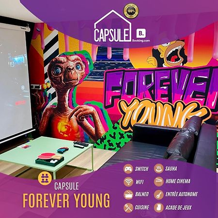 Capsule Forever Young - Jacuzzi - Sauna - Billard - Arcade De Jeux - Netflix & Home Cinema - Ping Pong Hastiere-par-dela Exteriér fotografie