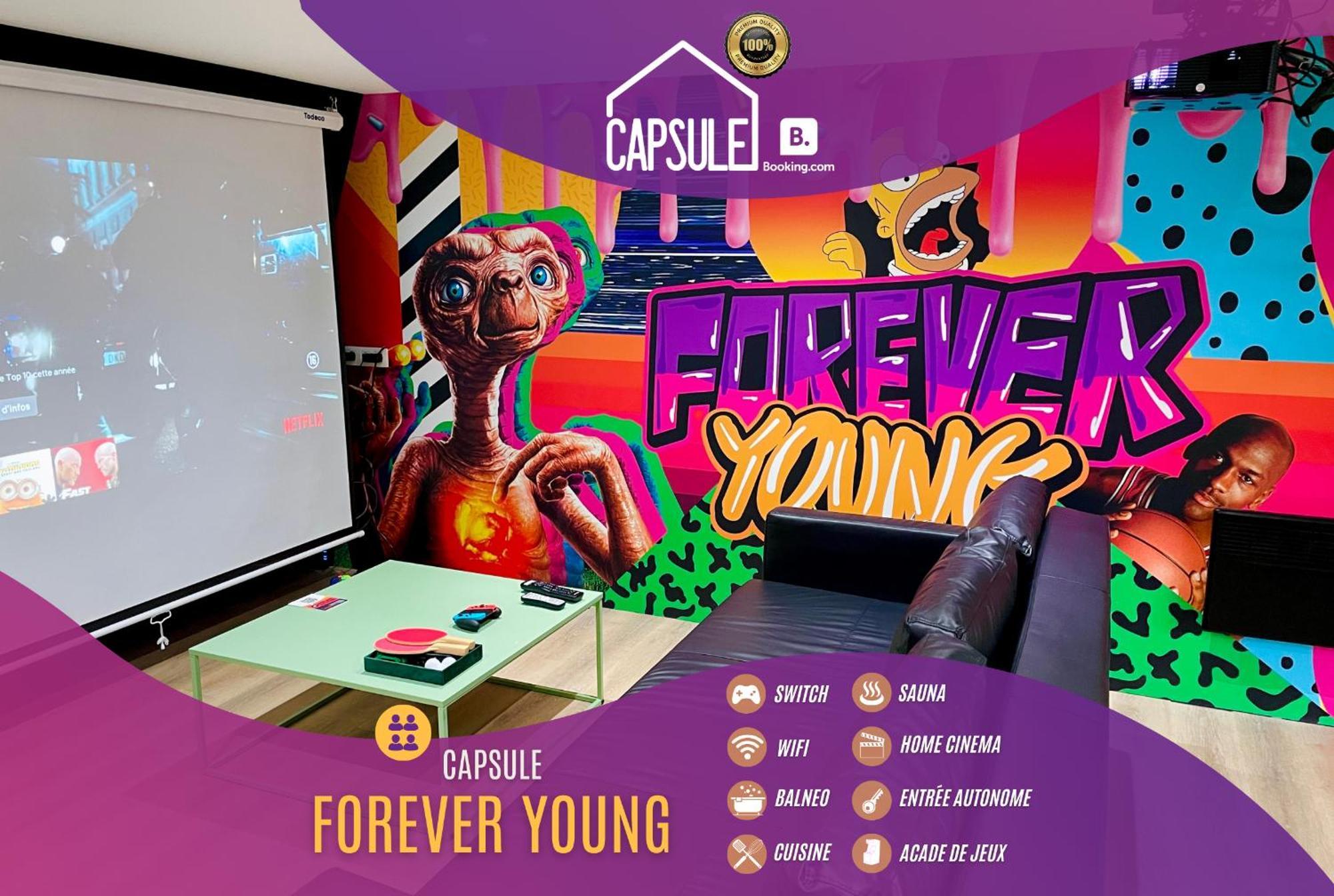 Capsule Forever Young - Jacuzzi - Sauna - Billard - Arcade De Jeux - Netflix & Home Cinema - Ping Pong Hastiere-par-dela Exteriér fotografie